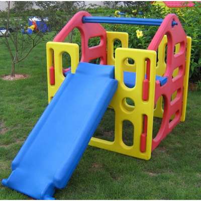 plastic play house with slide,kids toy slide